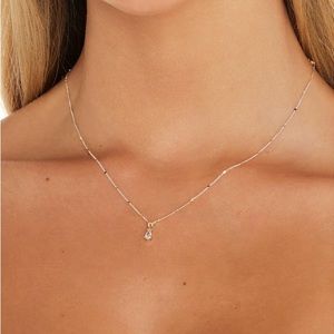 Dainty 14k plated gold choker necklace
